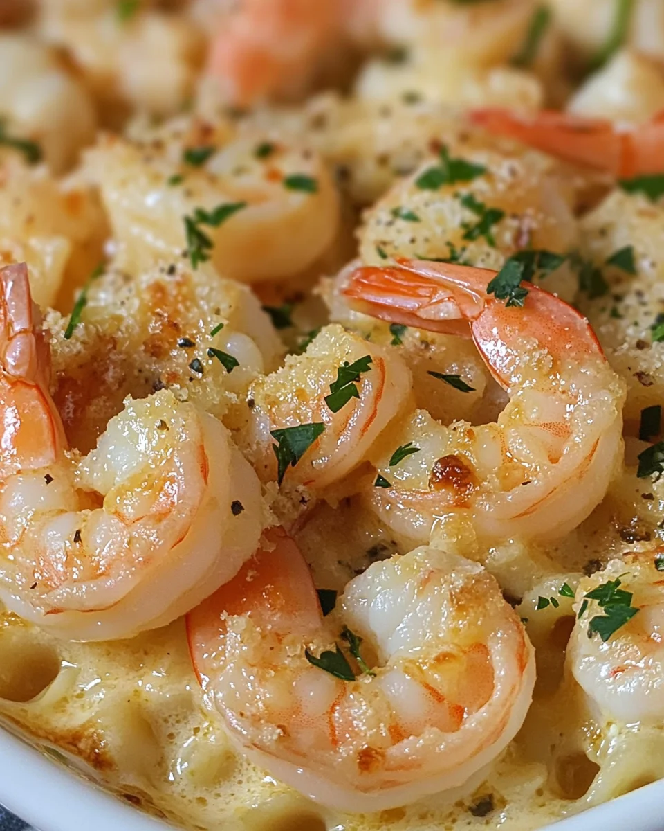 Shrimp Scampi Pasta Bake