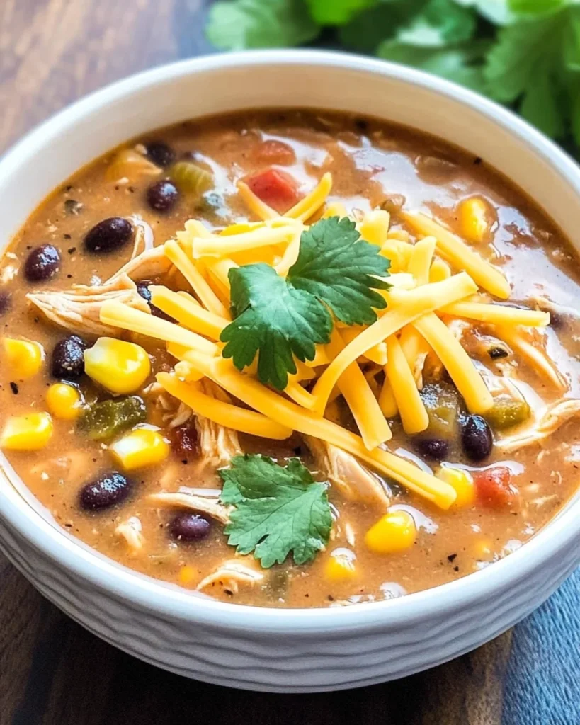 Slow Cooker Chicken Tortilla Soup