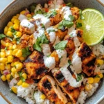 Street Corn Chicken Rice Bowl