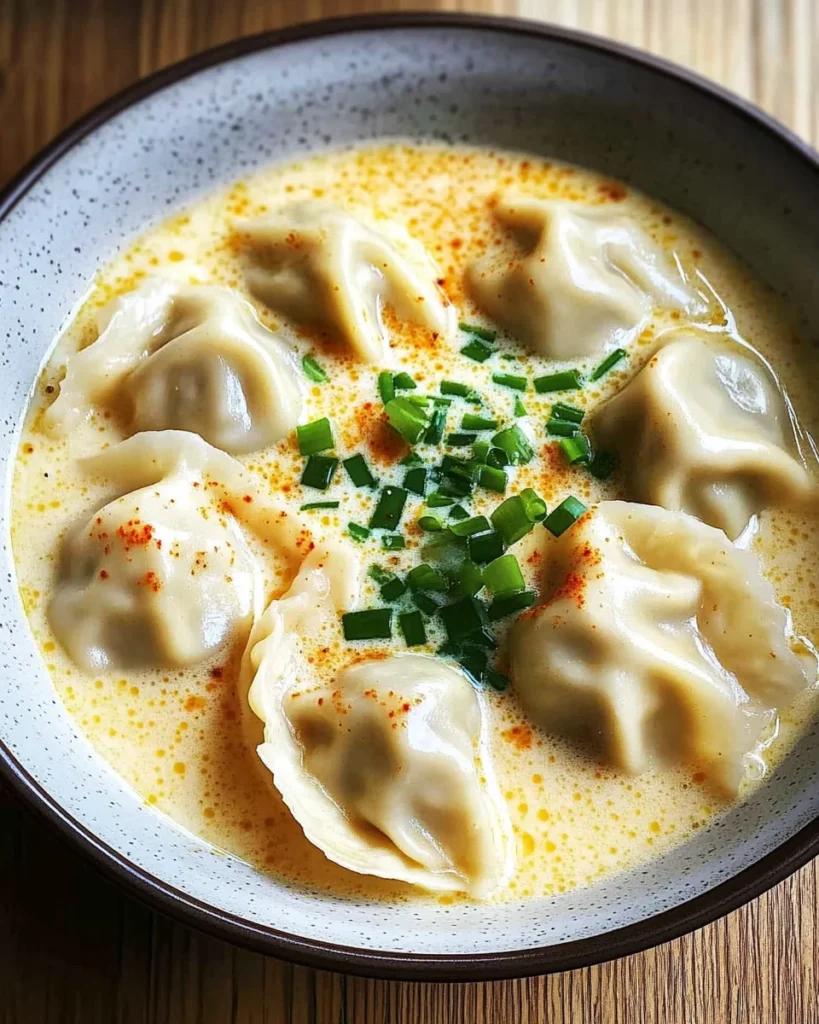 Thai Coconut Curry Dumpling Soup