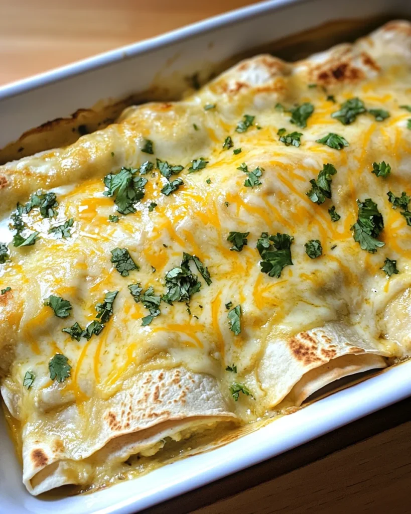 White Chicken Enchiladas